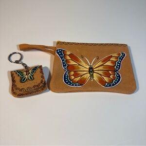 🔥 Bundle 3+ items → Get 50% OFF 🔥 Butterfly Design Small Pouch and Keychain Set